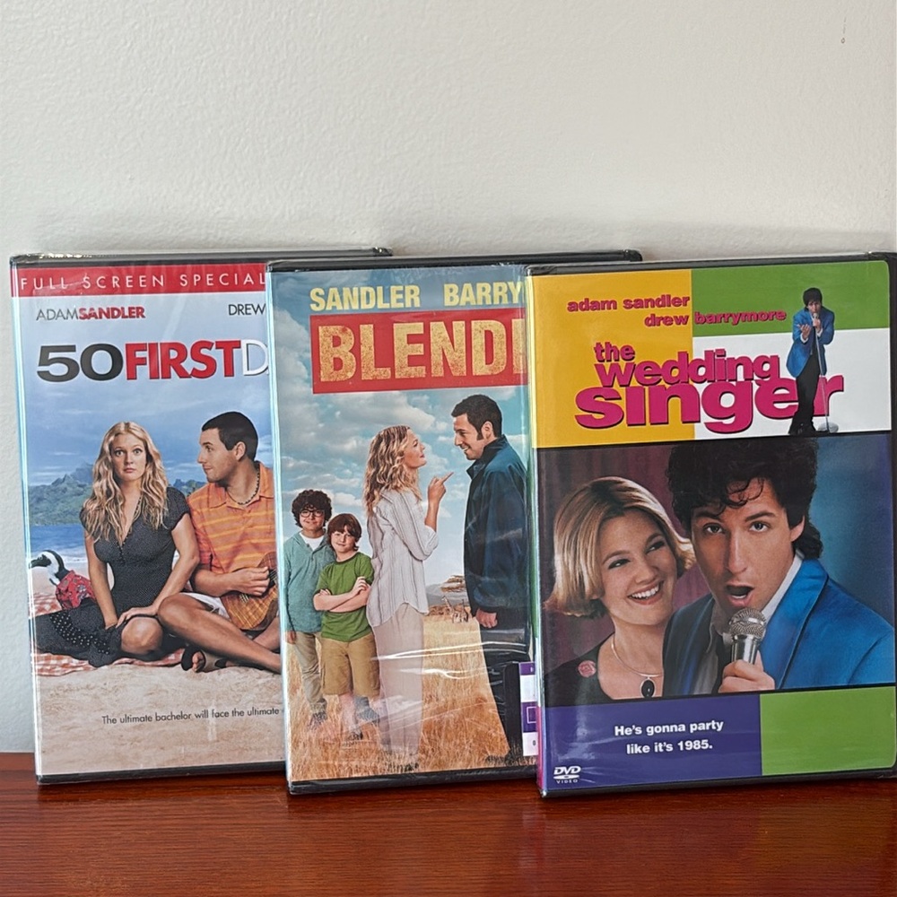 Adam Sandler & Drew Barrymore Comedy 3 DVD Bundle